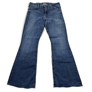Mother Jeans Womens Blue The Weekender Fray Flare Boot Cut Denim Sz 30 USA
